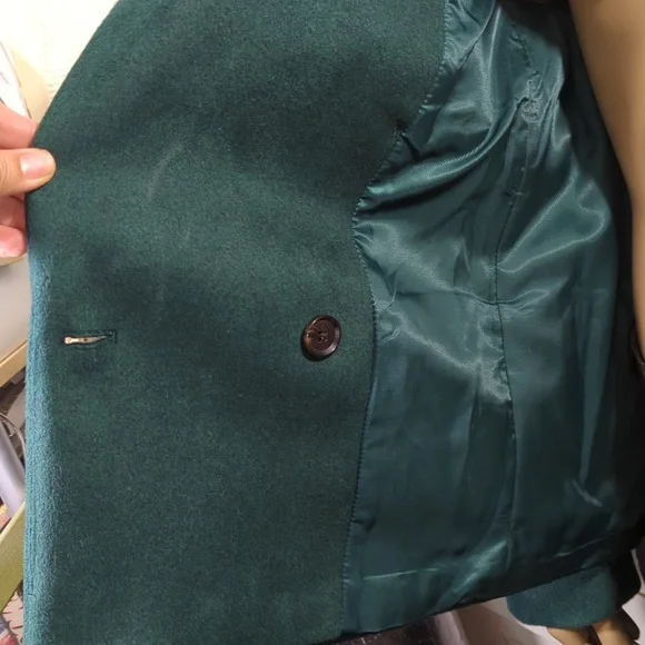 NWT Banana Republic Factory Green Brushed Double-breasted Jacket - Picture 5 of 17